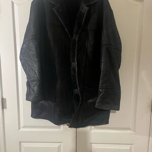 Men's Black Leather Jacket